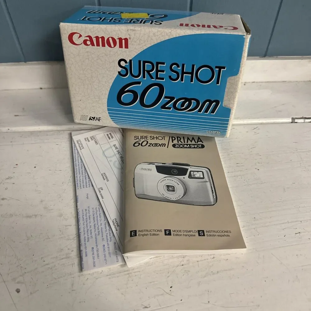 Kodak Star 435 35mm Plasticam Film‎ Point & Shoot Camera + Box & Manual Cannon
